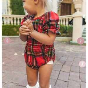 Baby Holiday Plaid Onesie 🎄❤️